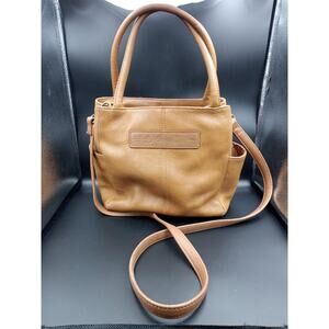 FOSSIL Purse‎ Tan Genuine Leather Crossbody/Shoulder Handbag 75082